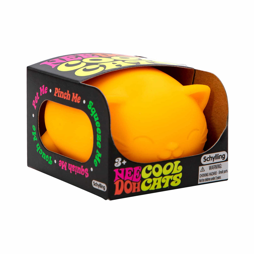 Adorable Character Cool Cats NeeDoh | Select Morning Crest - Purrfect Cat Squishy Character Stress Toy Detail
