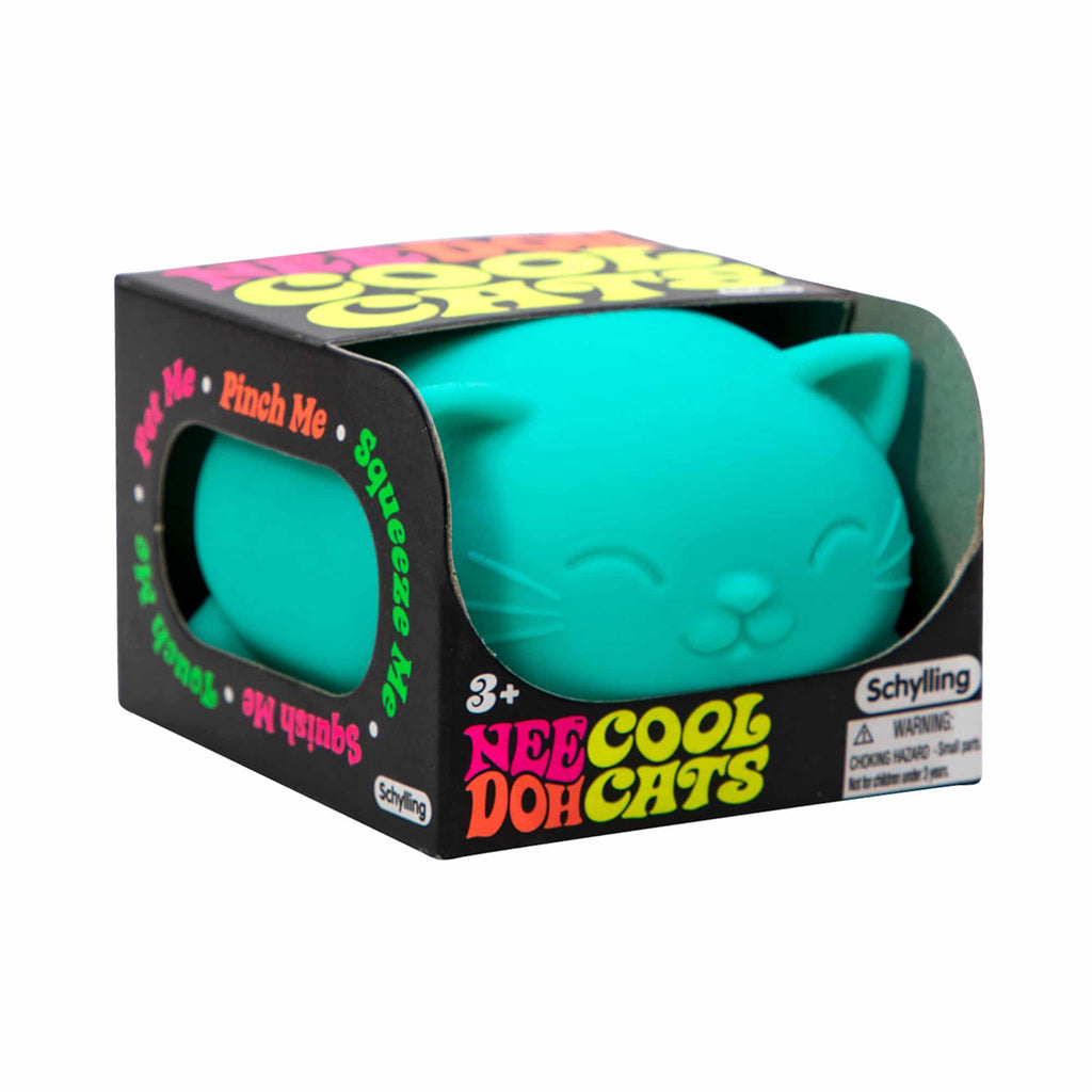 Adorable Character Cool Cats NeeDoh | Select Morning Crest - Purrfect Cat Squishy Character Stress Toy Detail