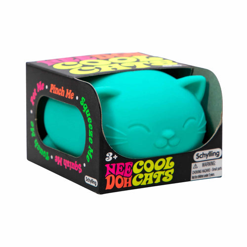 Adorable Character Cool Cats NeeDoh | Select Morning Crest - Purrfect Cat Squishy Character Stress Toy Detail