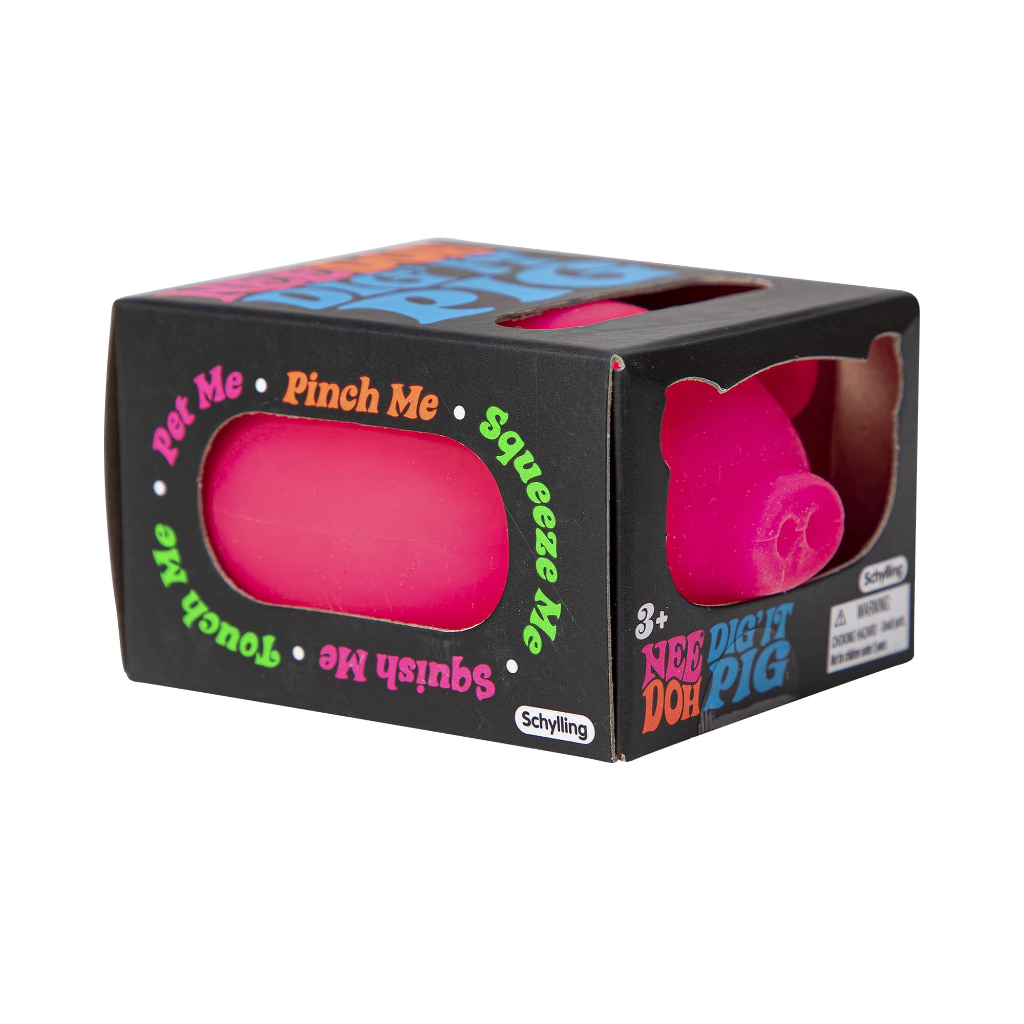 Animal-Shaped NeeDoh Dig’ It Pig | Select Velvet Canopy - Dino Character Malt-Gel Filled Sensory Glob Detail