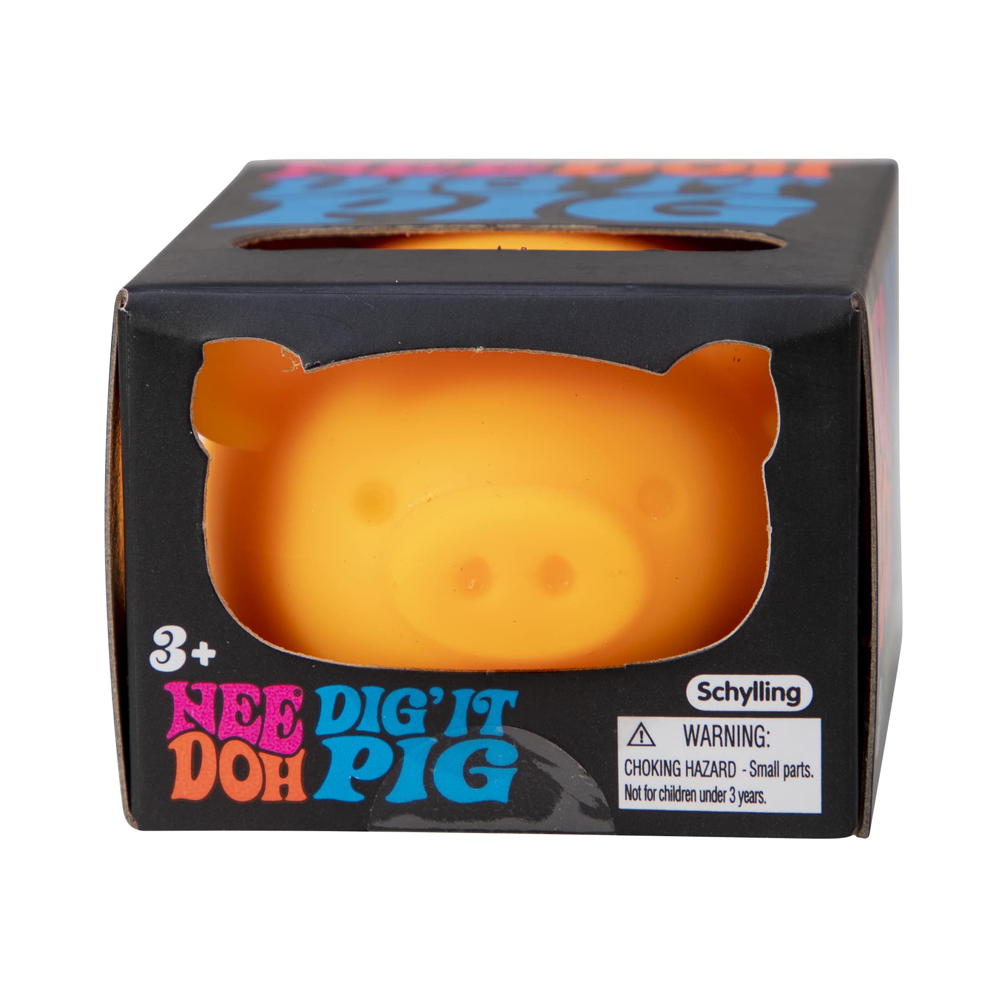 Animal-Shaped NeeDoh Dig’ It Pig | Select Velvet Canopy - Dino Character Malt-Gel Filled Sensory Glob Detail