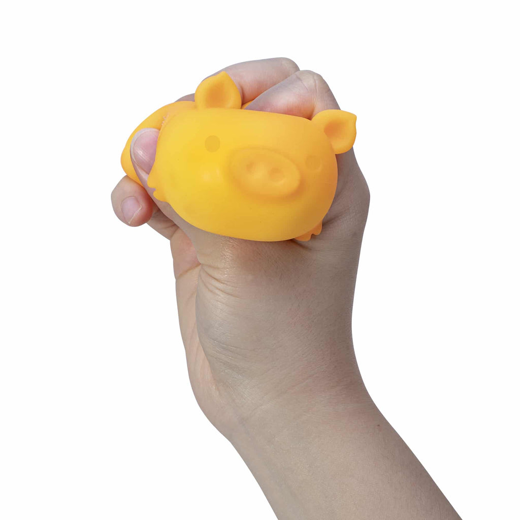 Animal-Shaped NeeDoh Dig’ It Pig | Select Velvet Canopy - Dino Character Malt-Gel Filled Sensory Glob Detail