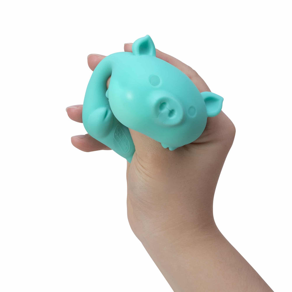 Animal-Shaped NeeDoh Dig’ It Pig | Select Velvet Canopy - Dino Character Malt-Gel Filled Sensory Glob Detail