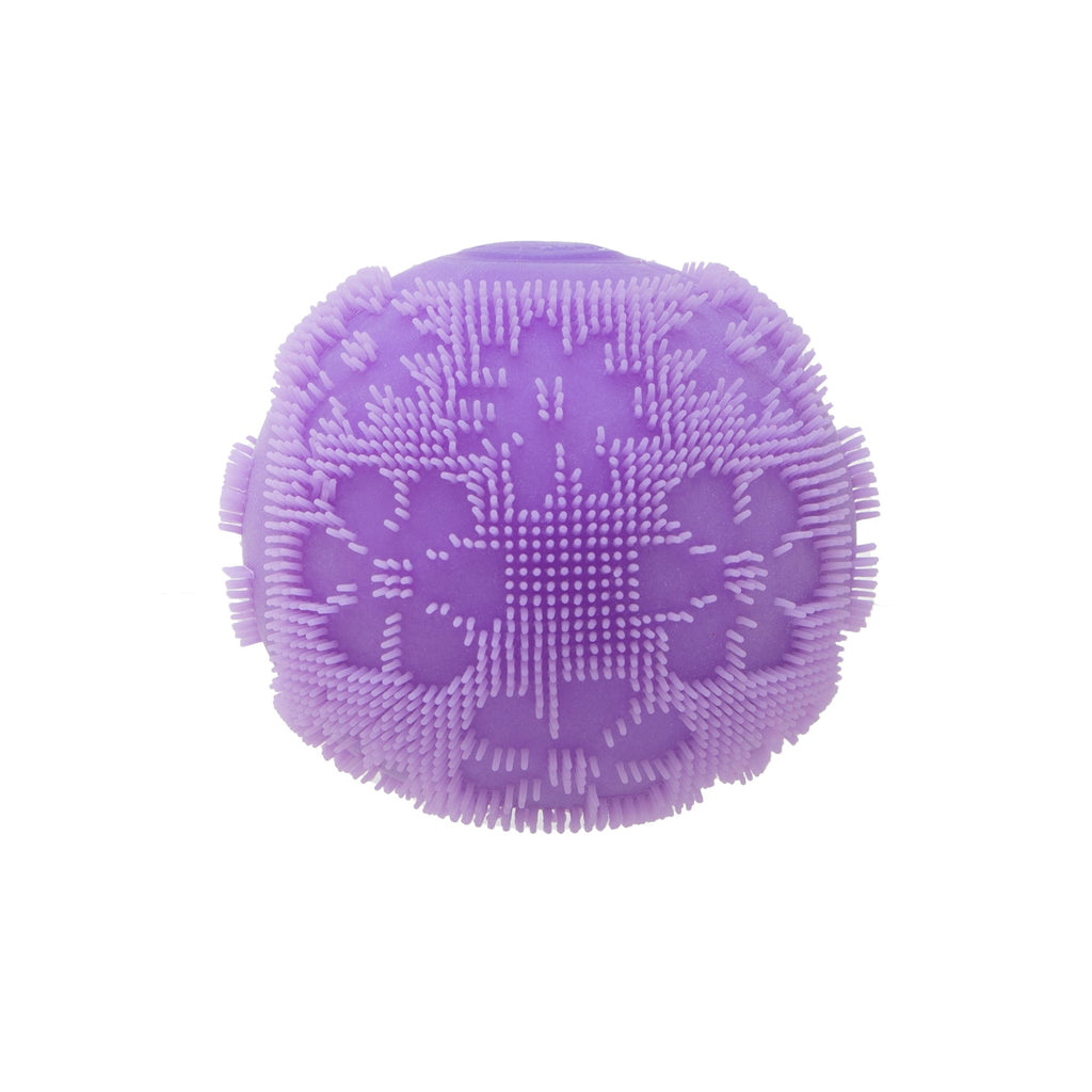 Ultra-Soothing Touch NeeDoh Fuzz Ball Flower Power | Signature Elm Point - Furry Coated Soft Touch Squishable Ball Detail