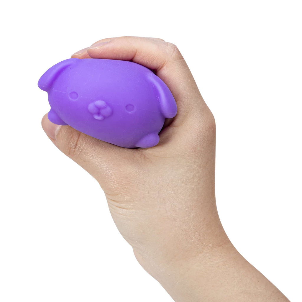 Cute Collectible NeeDoh Funky Pup | Collection Canyon Shore - Purrfect Cat Squishy Character Stress Toy Detail
