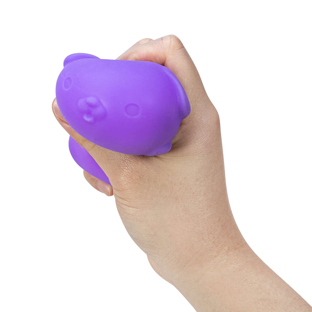 Cute Collectible NeeDoh Funky Pup | Collection Canyon Shore - Purrfect Cat Squishy Character Stress Toy Detail