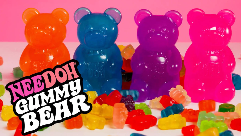 Adorable Character NeeDoh Gummy Bear | Edition Canyon Forest - Cute Animal-Shaped NeeDoh Fidget Toy for Kids Detail