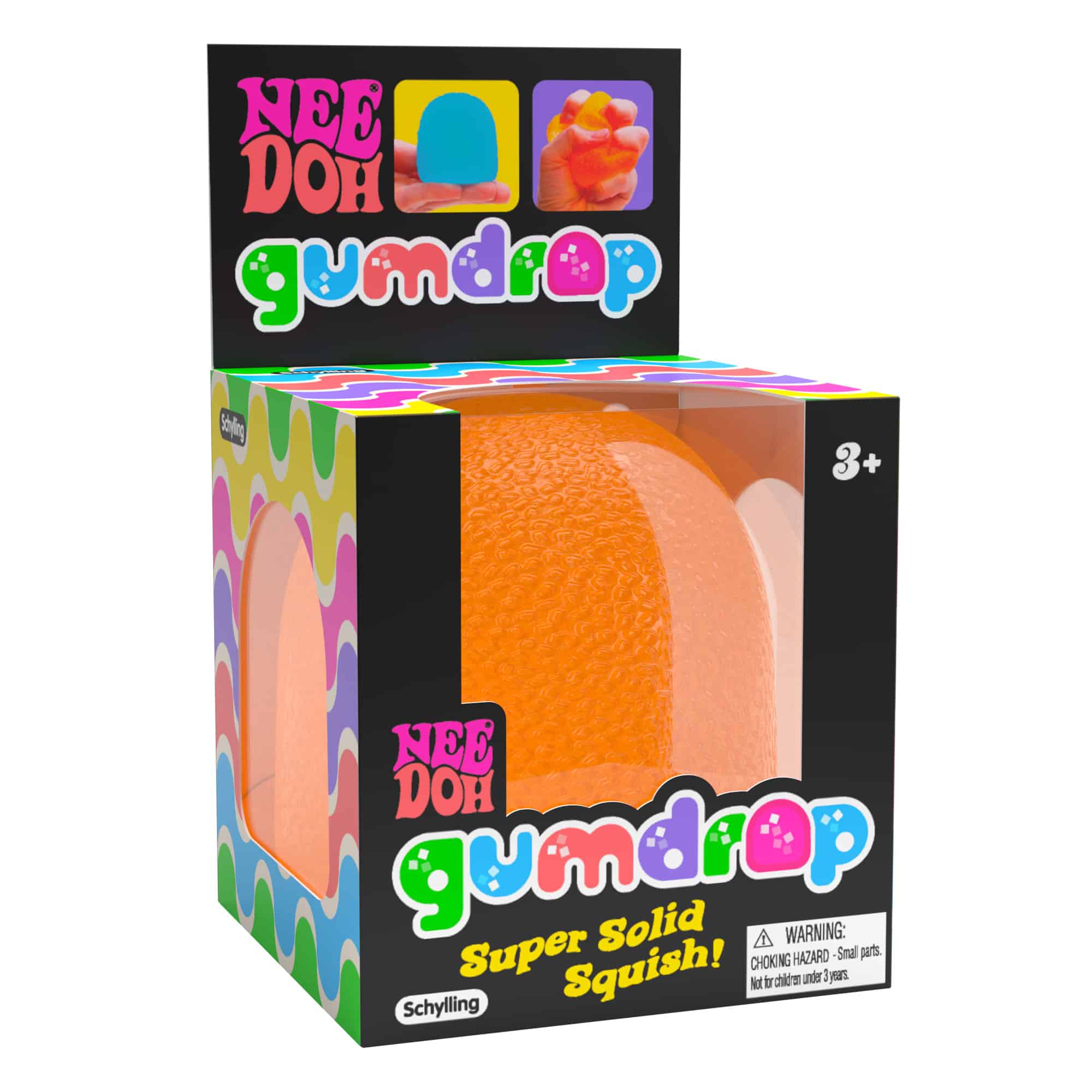 Fun Food Fidget NeeDoh Gumdrop | Edition Juniper Flare - Playful Star & Heart Shaped Geometric NeeDoh - Surprise Me! (Random Color)