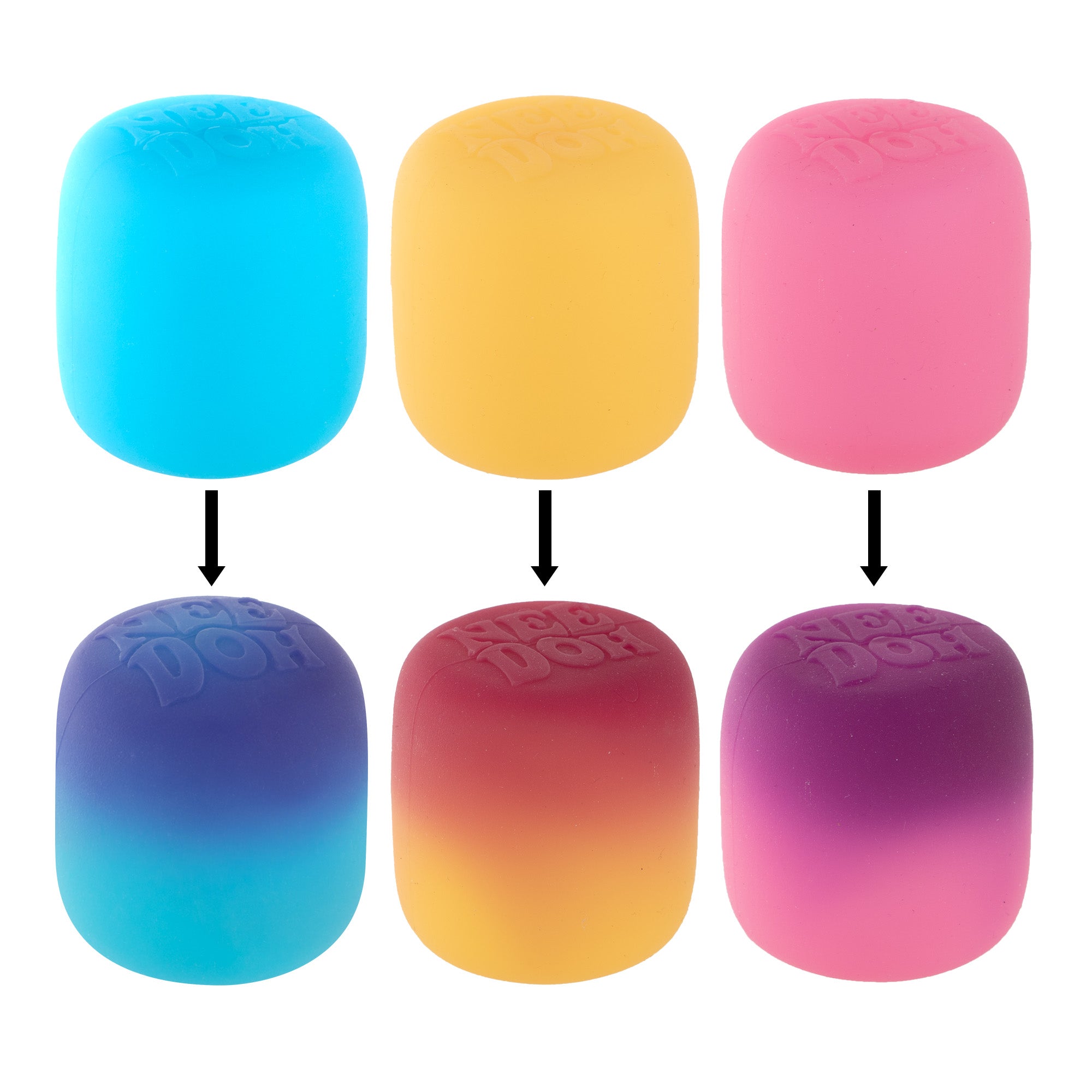 Fun Food Fidget NeeDoh Mello Mallo | Series Stone Harbor - Squishy Dohnut Sweet Treat Shaped Stress Toy Detail