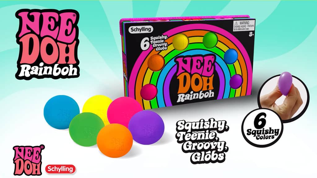 The Groovy Glob NeeDoh Rainboh | Reserve Autumn Pond - Super-Squishy Classic NeeDoh Ball for Anxiety Detail