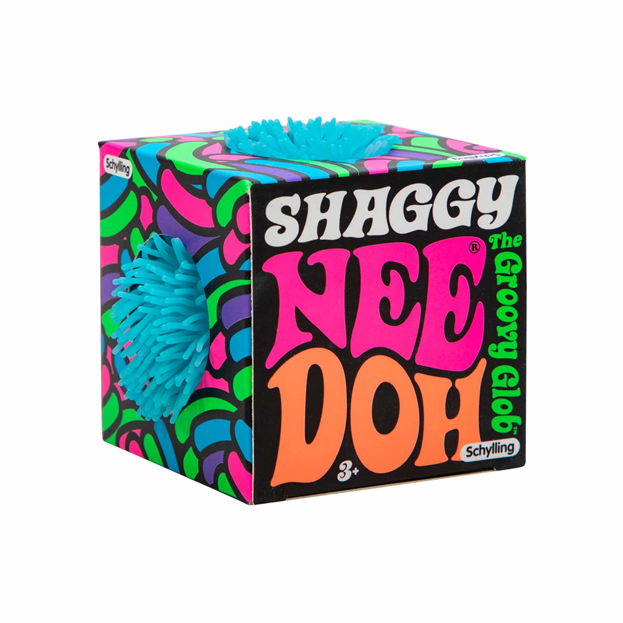 Textured Sensory Shaggy NeeDoh | Collection Winter Creek - Furry Coated Soft Touch Squishable Ball - Surprise Me! (Random Color)