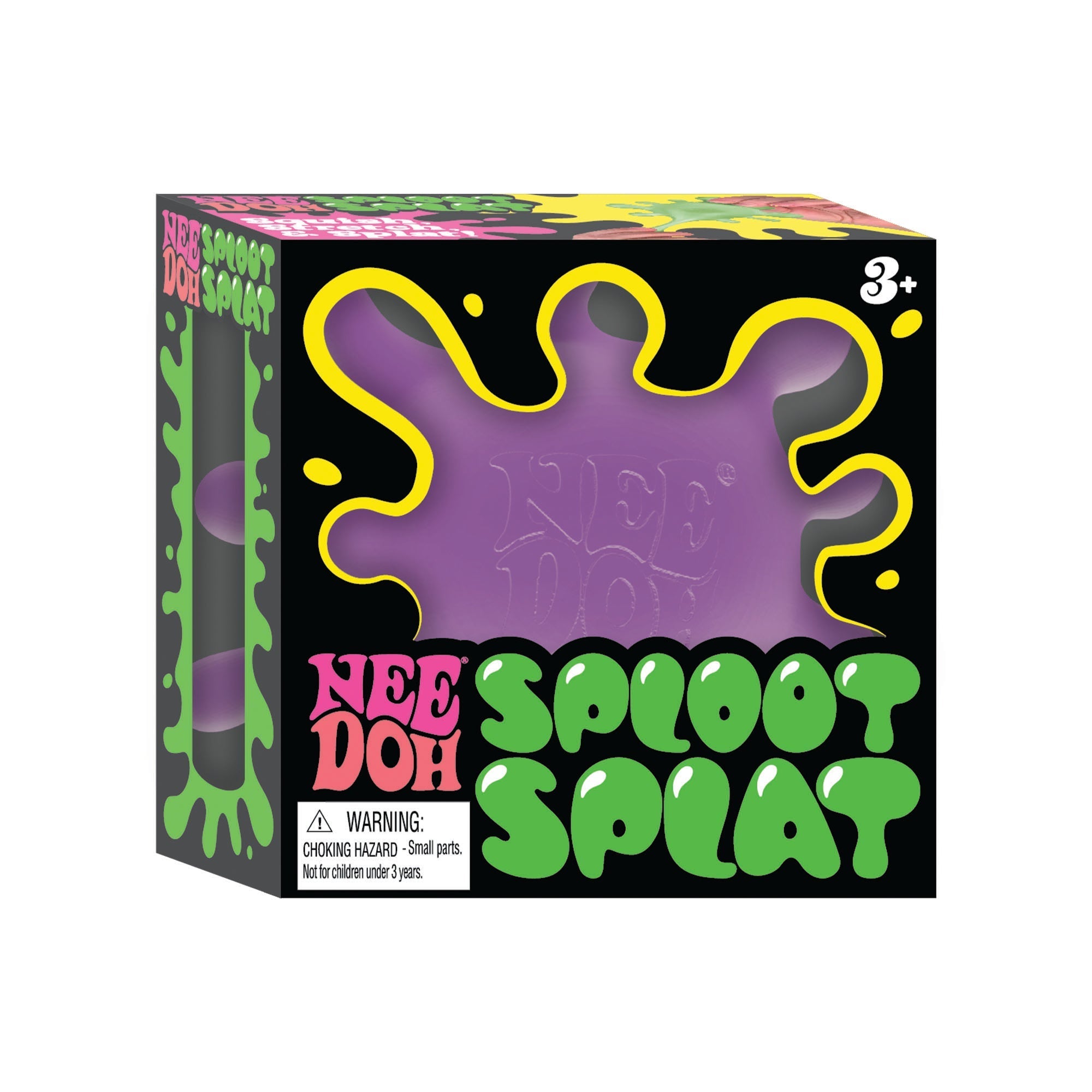 Fuzzy Flocked NeeDoh SplootSplat | Edition Morning Cove - Shaggy Tactile Ribbed Stress Relief Toy Detail