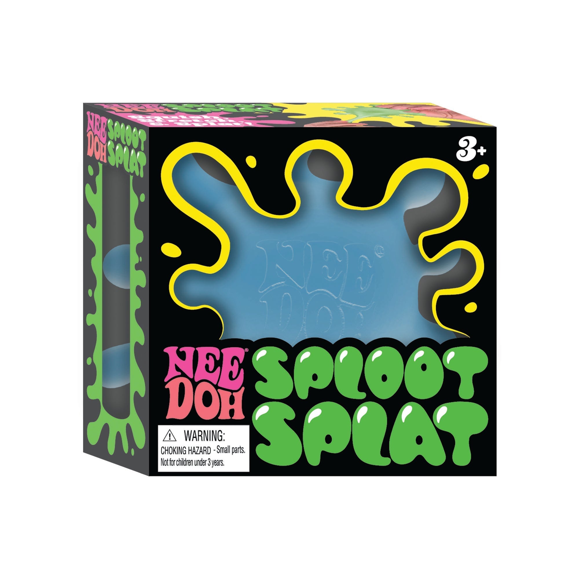 Fuzzy Flocked NeeDoh SplootSplat | Edition Morning Cove - Shaggy Tactile Ribbed Stress Relief Toy Detail