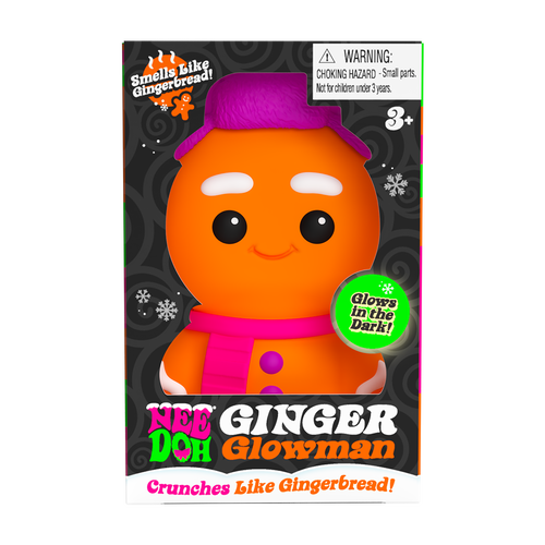 Animal-Shaped NeeDoh Ginger Glowman | Select Copper Path - Purrfect Cat Squishy Character Stress Toy - Surprise Me! (Random Style)