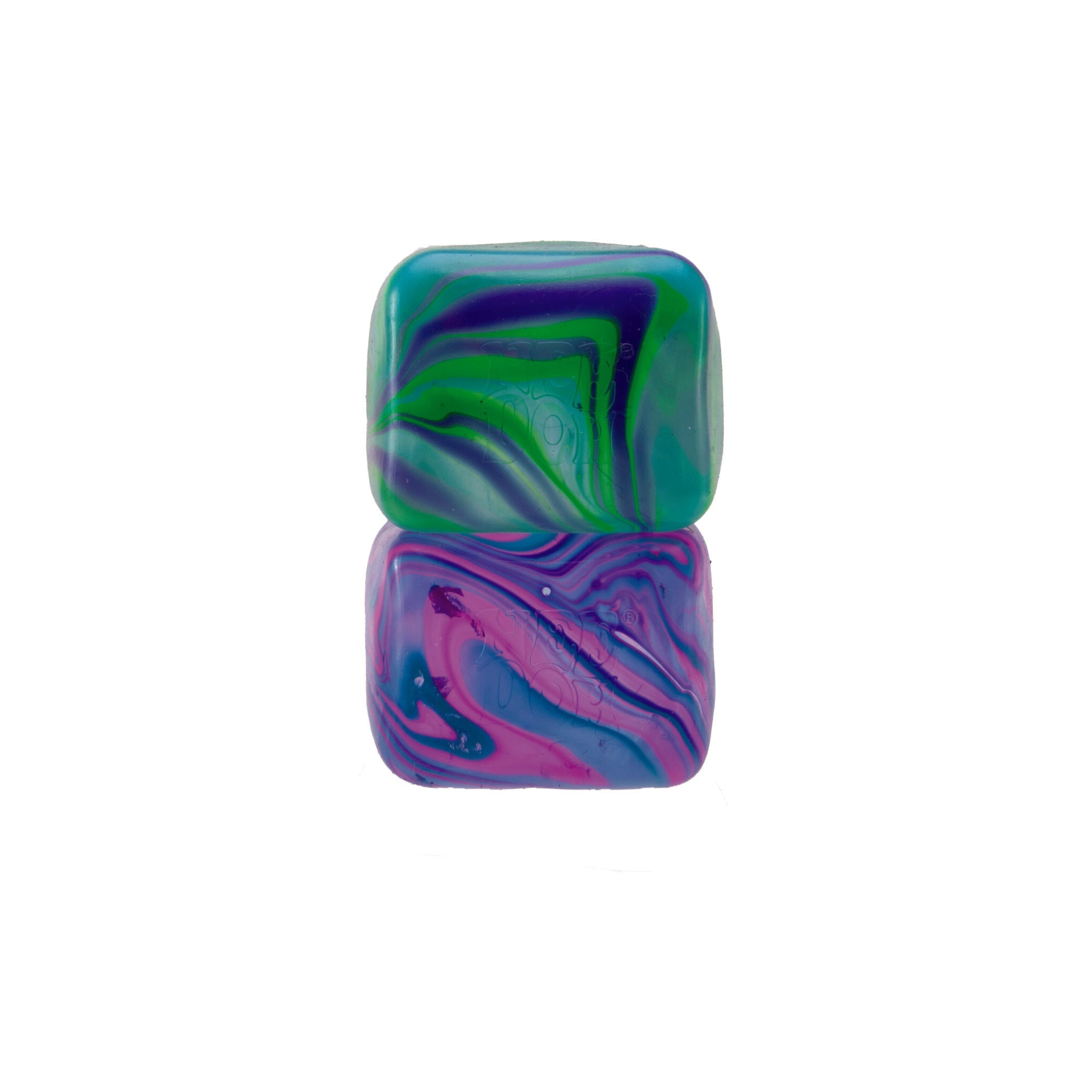 Satisfying Crunch NeeDoh Nice Cube Swirl | Select Golden Pond - 3-Piece Assorted Nice Cubes Pack for Fidgeting Detail