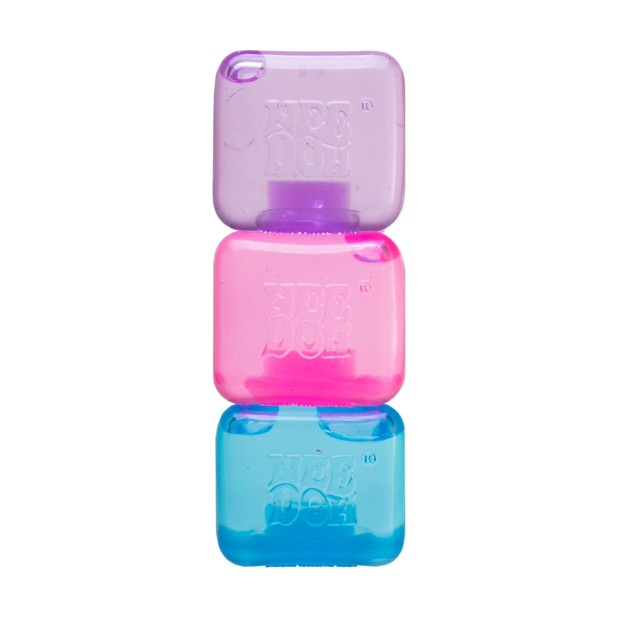 Translucent Jelly NeeDoh Nice Ice Baby | Series Canyon Trail - Translucent Jelly Cool Cube Sensory Toy - Surprise Me! (Random Color)